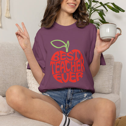 Best Teacher Ever Shirt | Apple Teacher Graphic Tee