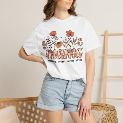 Floral Mama Comfort Colors Shirt | Trendy Mother’s Day Gift