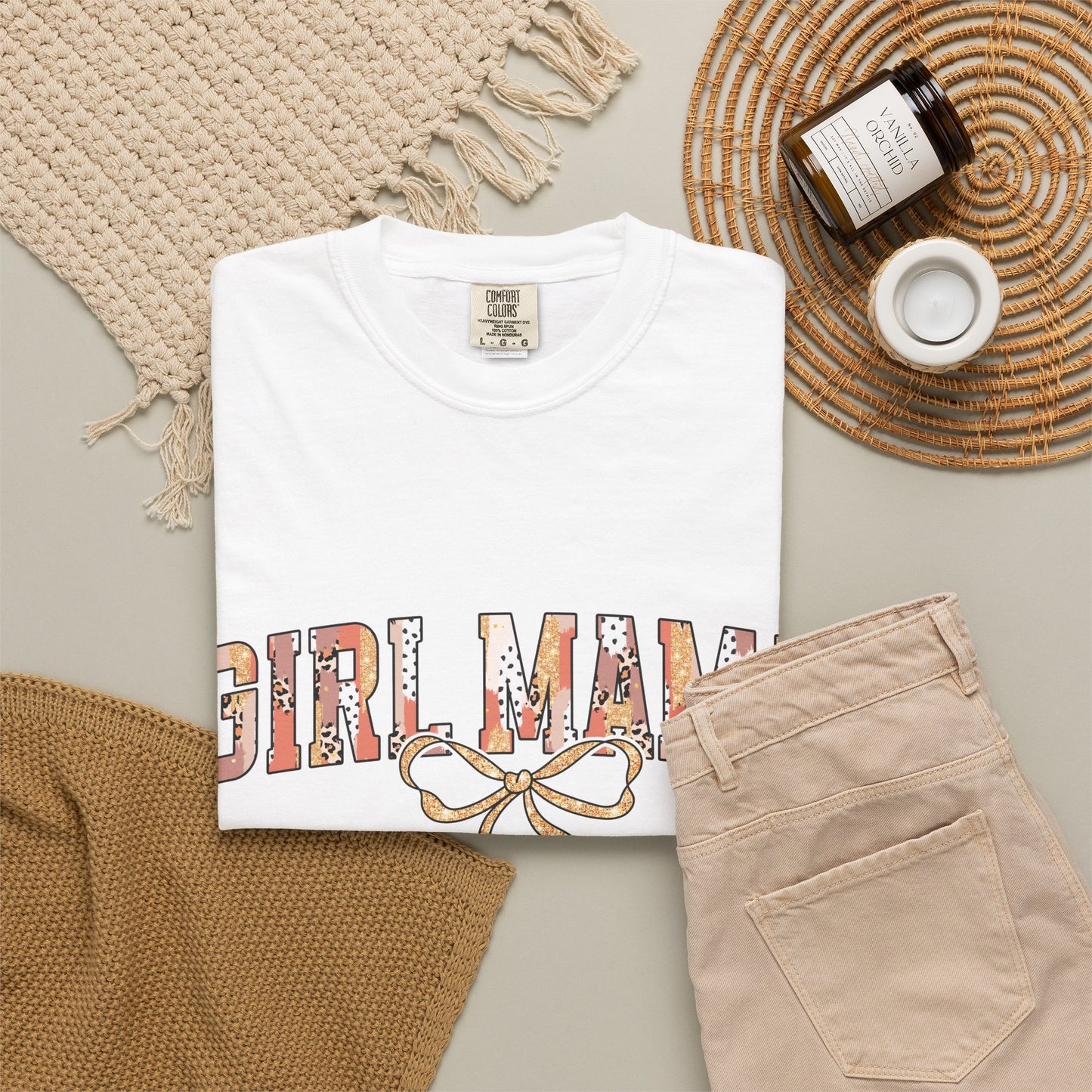 Girl Mama Comfort Colors Shirt | Trendy Motherhood Gift Tee