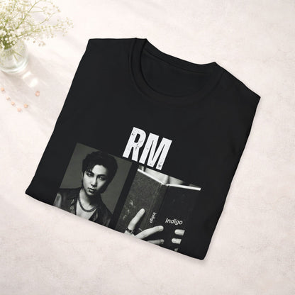 RM Bts Shirt Minimal Tee, Indigo Inspired Kpop T Shirt, RM Fan Tee, Bts Merch Shirt, Unisex Softstyle Gift