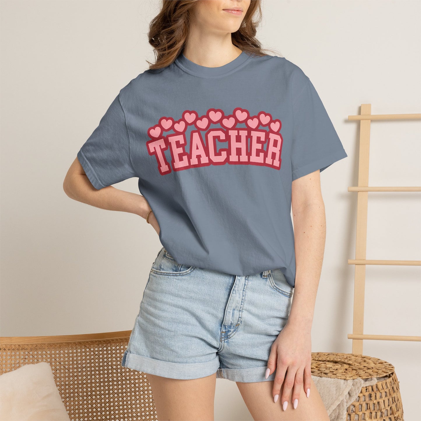 Teacher Heart Shirt | Cute Pink Teacher Tee