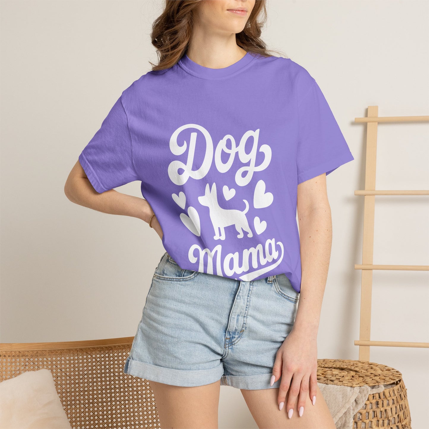 Dog Mama Shirt Comfort Colors 1717, Cute Dog Mom Tee, Pet Lover Gift Shirt, Fur Mama T Shirt, Dog Owner Gift, Puppy Mom