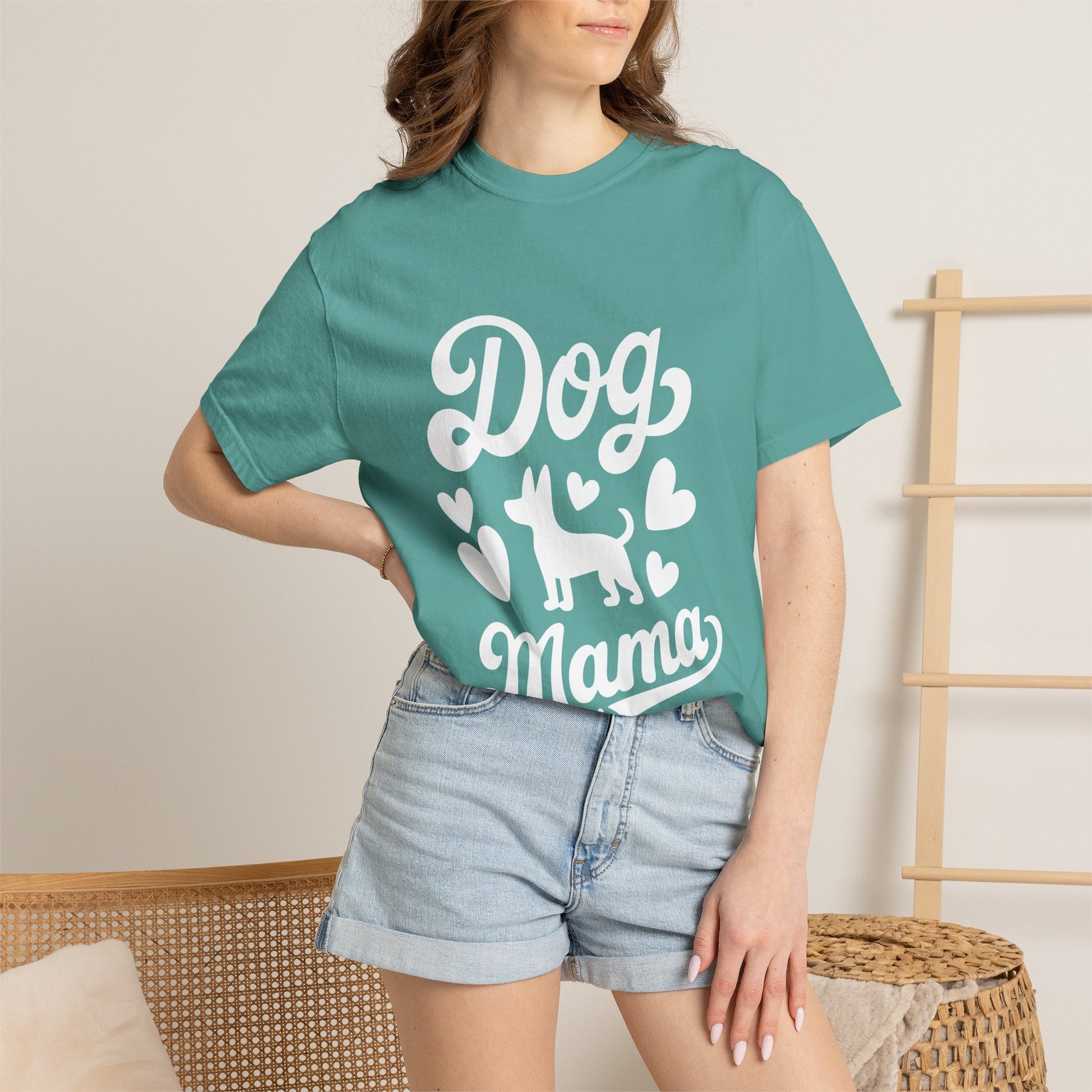 Dog Mama Shirt Comfort Colors 1717, Cute Dog Mom Tee, Pet Lover Gift Shirt, Fur Mama T Shirt, Dog Owner Gift, Puppy Mom