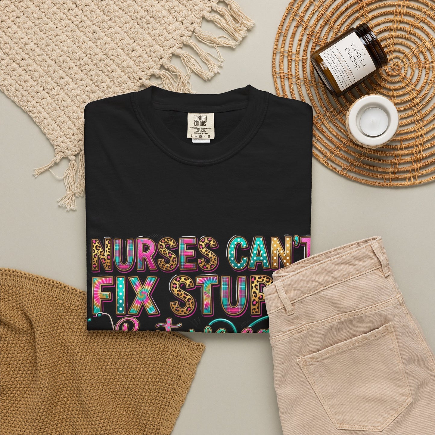 Premium quality Funny Nurse Shirt Nurses Can't Fix Stupid But We Can Sedate It, Sarcastic RN Tee, ER Nurse Gift, ICU Nurse
