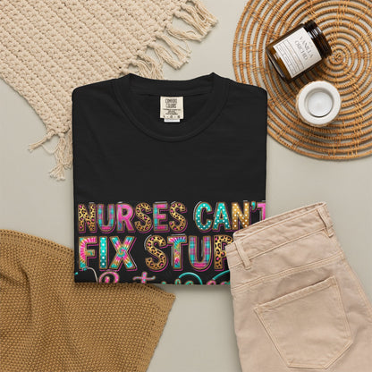 Premium quality Funny Nurse Shirt Nurses Can't Fix Stupid But We Can Sedate It, Sarcastic RN Tee, ER Nurse Gift, ICU Nurse
