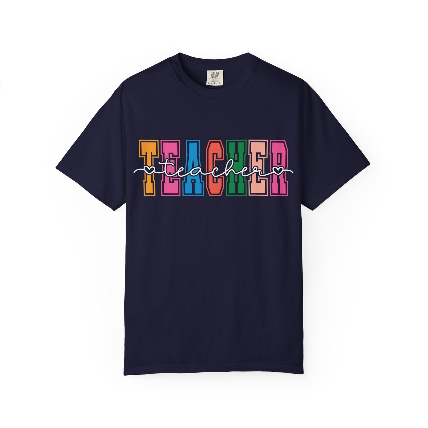 Retro Teacher Comfort Colors Shirt | Cute Teacher Gift Tee