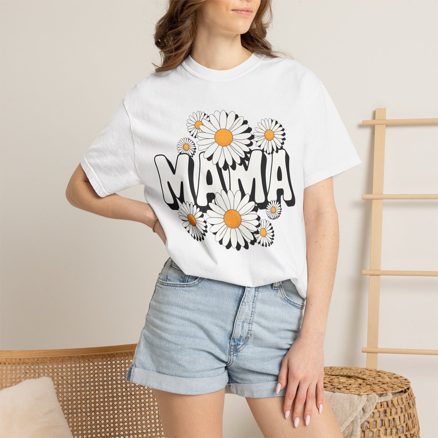 Mama Daisy Flower Shirt | Cute Floral Mom Tee