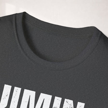Jimin BTS Shirt Minimal Tee, Jimin Black White Graphic T Shirt, Kpop Fan Shirt, BTS Jimin Merch, Army Gift, Unisex Softstyle Tee