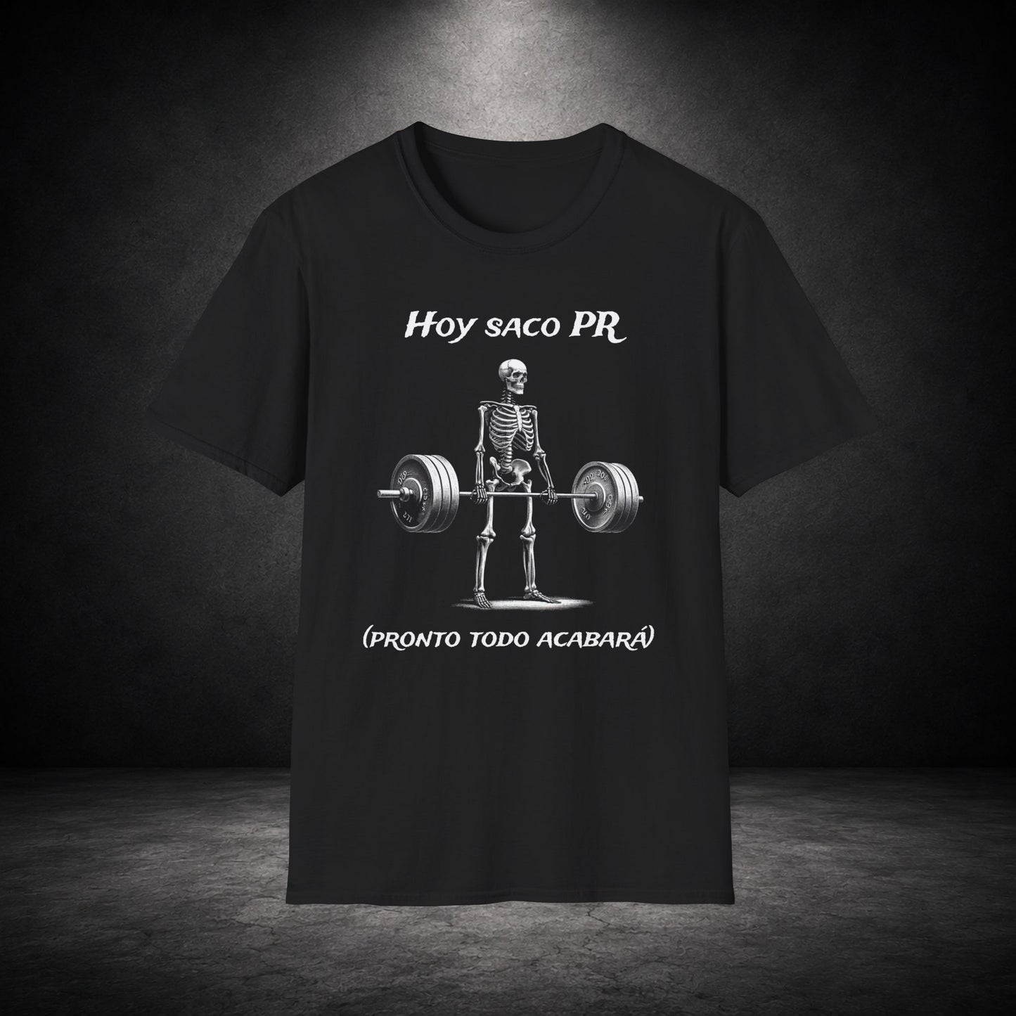 Hoy Saco PR Shirt, Funny Spanish Gym Shirt, Powerlifting Meme Tee, Deadlift Skeleton T Shirt, Latino Fitness Shirt, Gym Bro