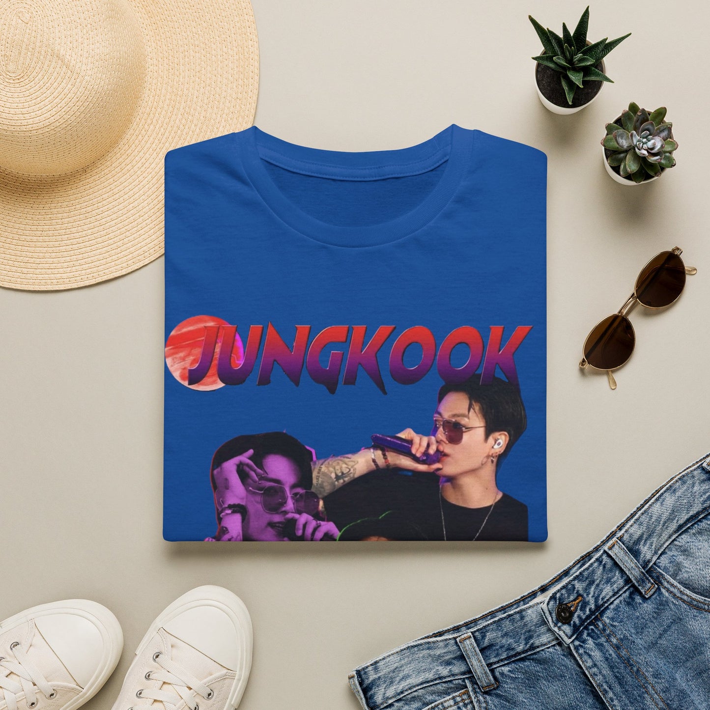 Jungkook Shirt BTS Collage Tee, Kpop Graphic T Shirt, Jungkook Fan Shirt, BTS Tour 2026 Merch, Kpop Streetwear Tee, Unisex Softstyle Gift
