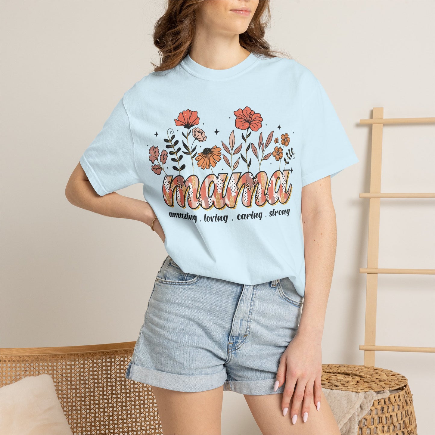 Floral Mama Comfort Colors Shirt | Trendy Mother’s Day Gift