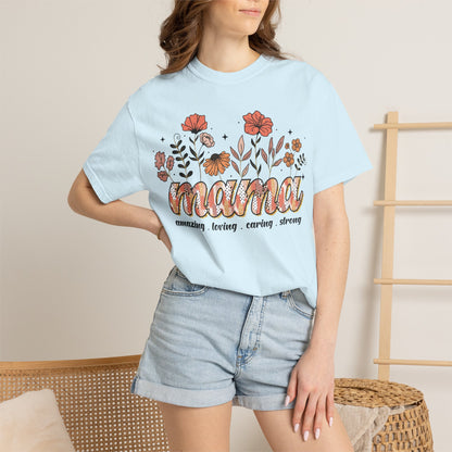 Floral Mama Comfort Colors Shirt | Trendy Mother’s Day Gift