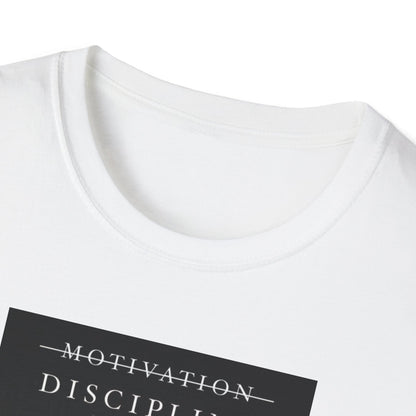 Anime Motivation Discipline Shirt, Manga Gym Workout Tee, Aesthetic Black White Anime Graphic Tee, Fitness Mindset Shirt, Streetwear Tee