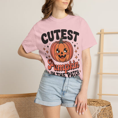 Comfortable unisex Cutest Pumpkin In The Patch Shirt, Pumpkin Patch Family Outfit, Cute Halloween Shirt, Fall Festival Tee