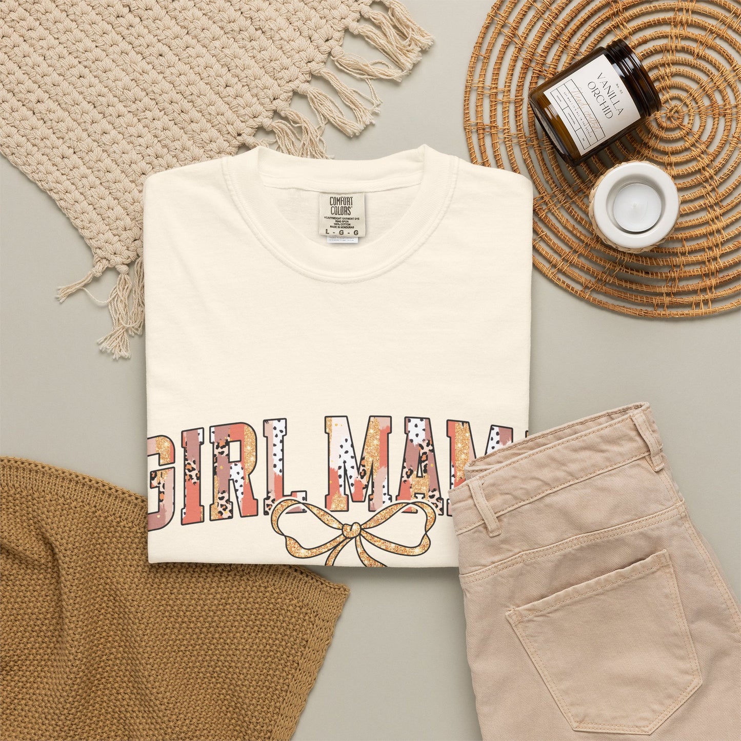Girl Mama Comfort Colors Shirt | Trendy Motherhood Gift Tee