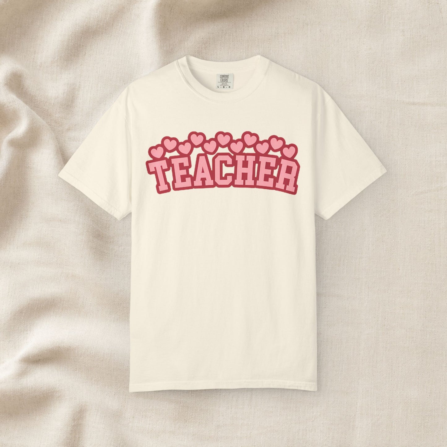 Teacher Heart Shirt | Cute Pink Teacher Tee
