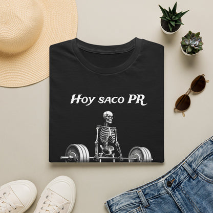 Premium quality Hoy Saco PR Shirt, Funny Spanish Gym Shirt, Powerlifting Meme Tee, Deadlift Skeleton T Shirt, Latino Fitness