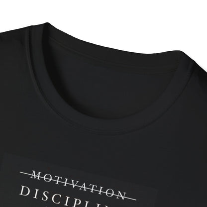 Anime Motivation Discipline Shirt, Manga Gym Workout Tee, Aesthetic Black White Anime Graphic Tee, Fitness Mindset Shirt, Streetwear Tee