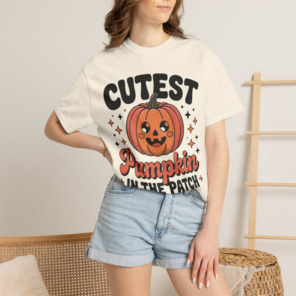 Comfortable unisex Cutest Pumpkin In The Patch Shirt, Pumpkin Patch Family Outfit, Cute Halloween Shirt, Fall Festival Tee