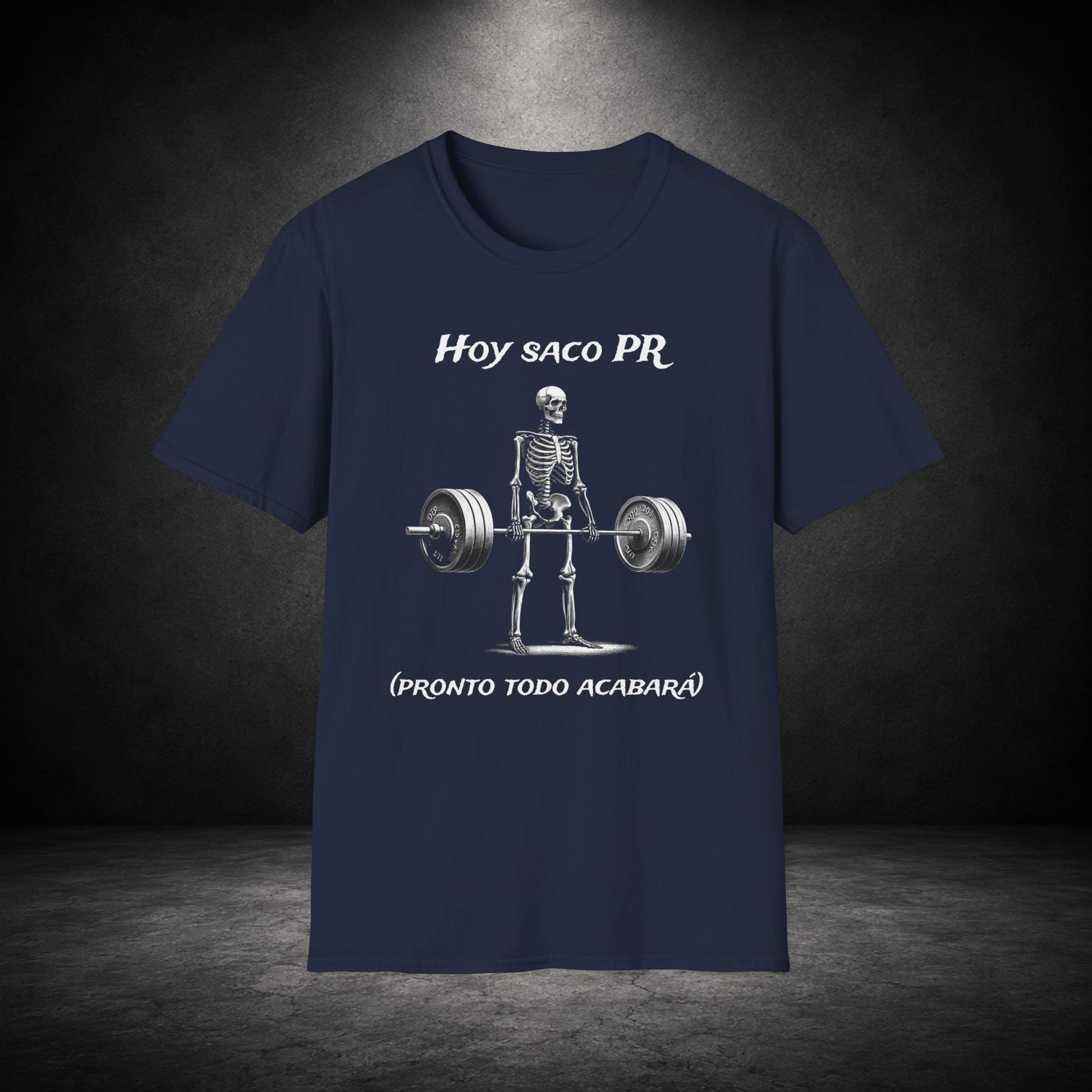 Hoy Saco PR Shirt, Funny Spanish Gym Shirt, Powerlifting Meme Tee, Deadlift Skeleton T Shirt, Latino Fitness Shirt, Gym Bro