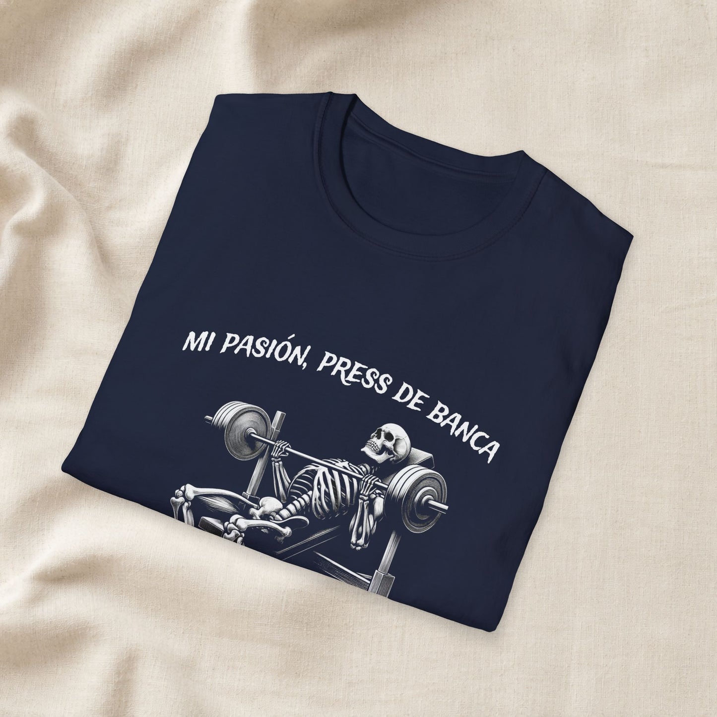 Funny Bench Press Shirt | Skeleton Gym Humor Tee shirt for gym bro shirt season - versatile wardrobe staple