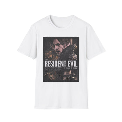 Resident Evil Requiem Shirt, Leon Kennedy RE9 Tee, Biohazard Requiem Fan Art, Survival Horror Gift, RE9 Gamer T-Shirt, Capcom Merch 2025