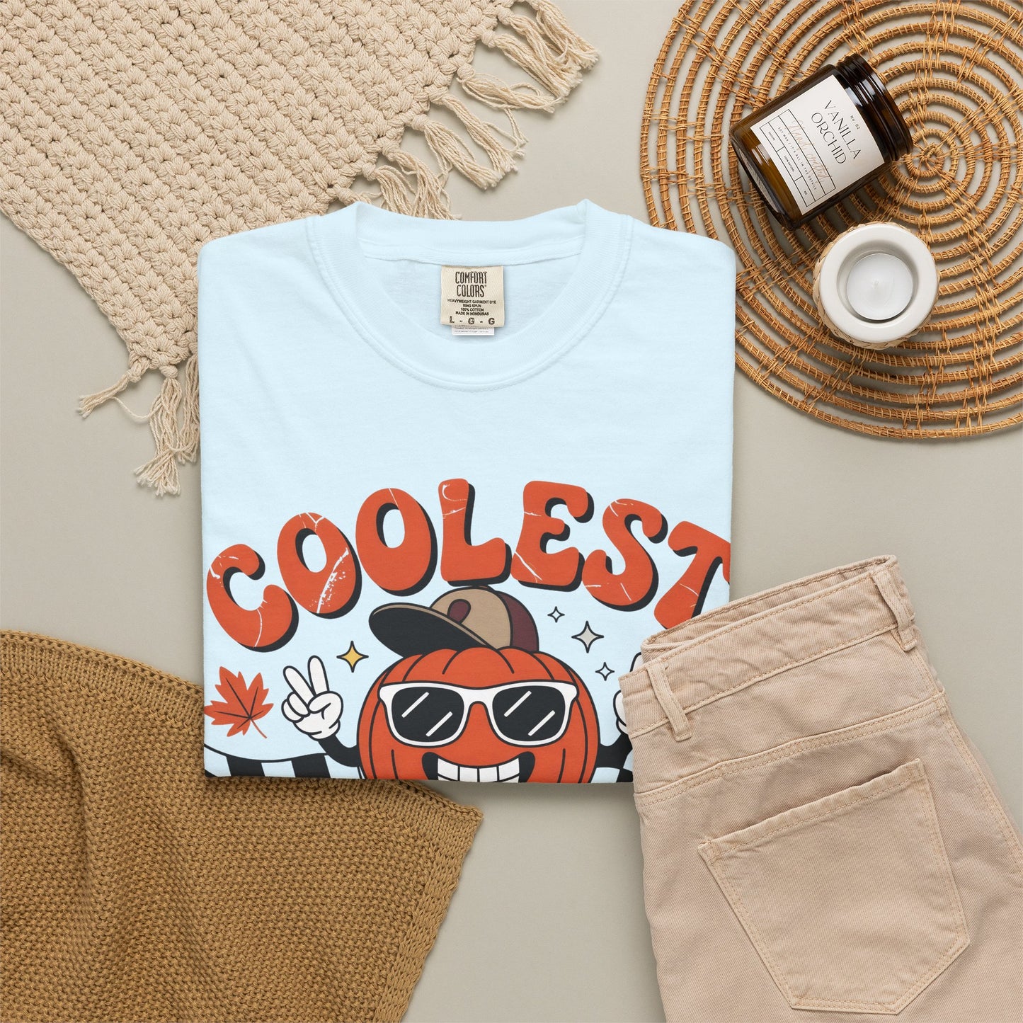 Coolest Pumpkin In The Patch Shirt, Pumpkin Patch Shirt, Halloween Pumpkin Shirt, Cute Autumn Shirt, Comfort Colors 1717