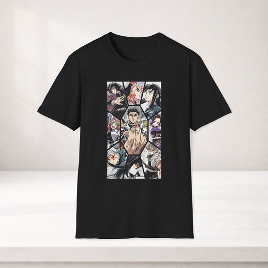 Demon Slayer Hashira T Shirt Anime Pillars Graphic Tee  Kimetsu No Yaiba Hashira Shirt  Japanese Anime Streetwear Tee Gift for Anime Fans