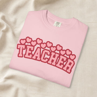 Teacher Heart Shirt | Cute Pink Teacher Tee