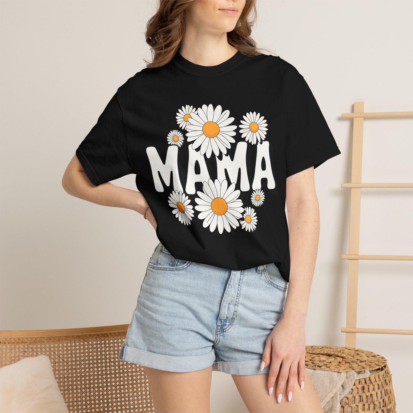 Mama Daisy Flower Shirt | Cute Floral Mom Tee