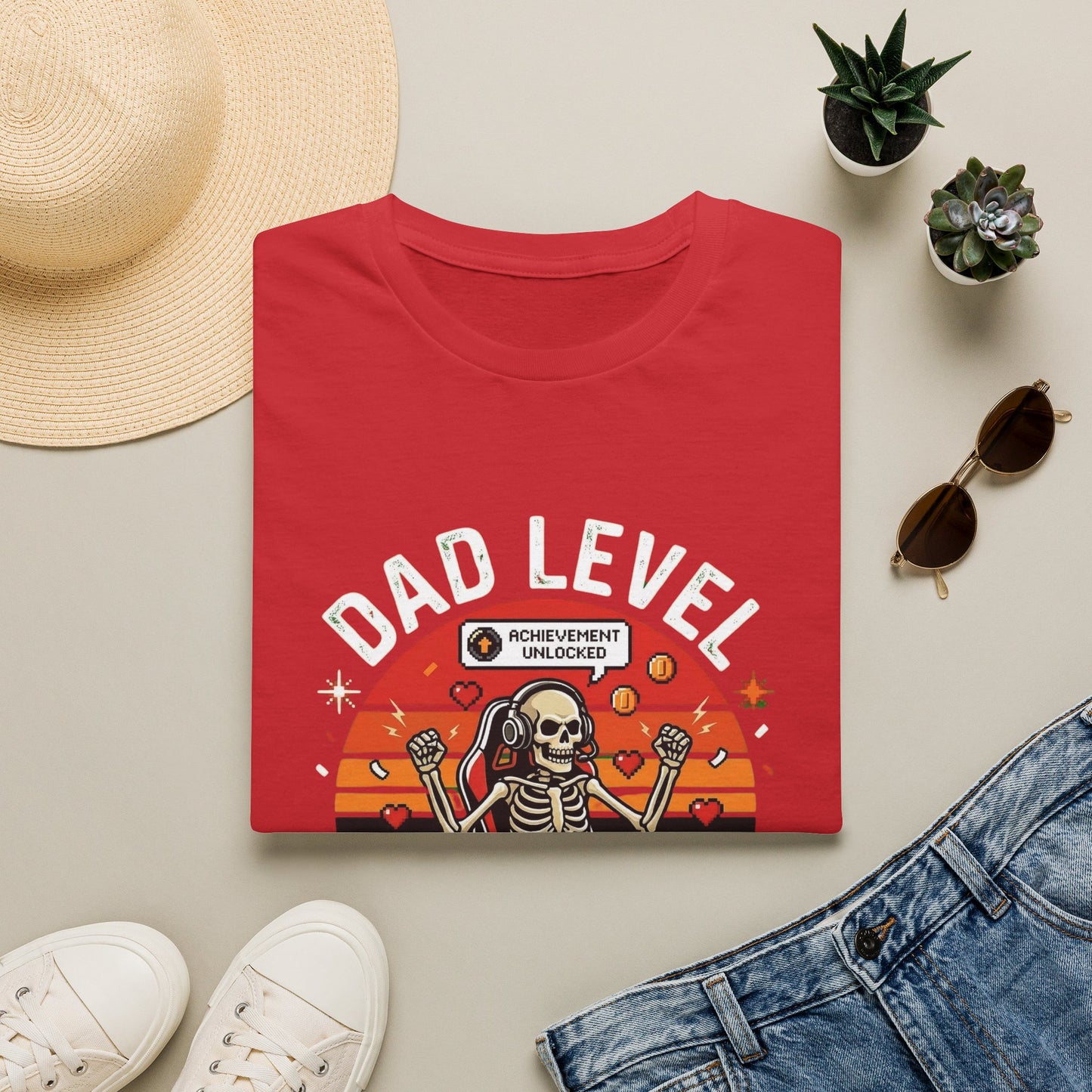 Dad Level Unlocked Shirt | Funny Gamer Dad Tee