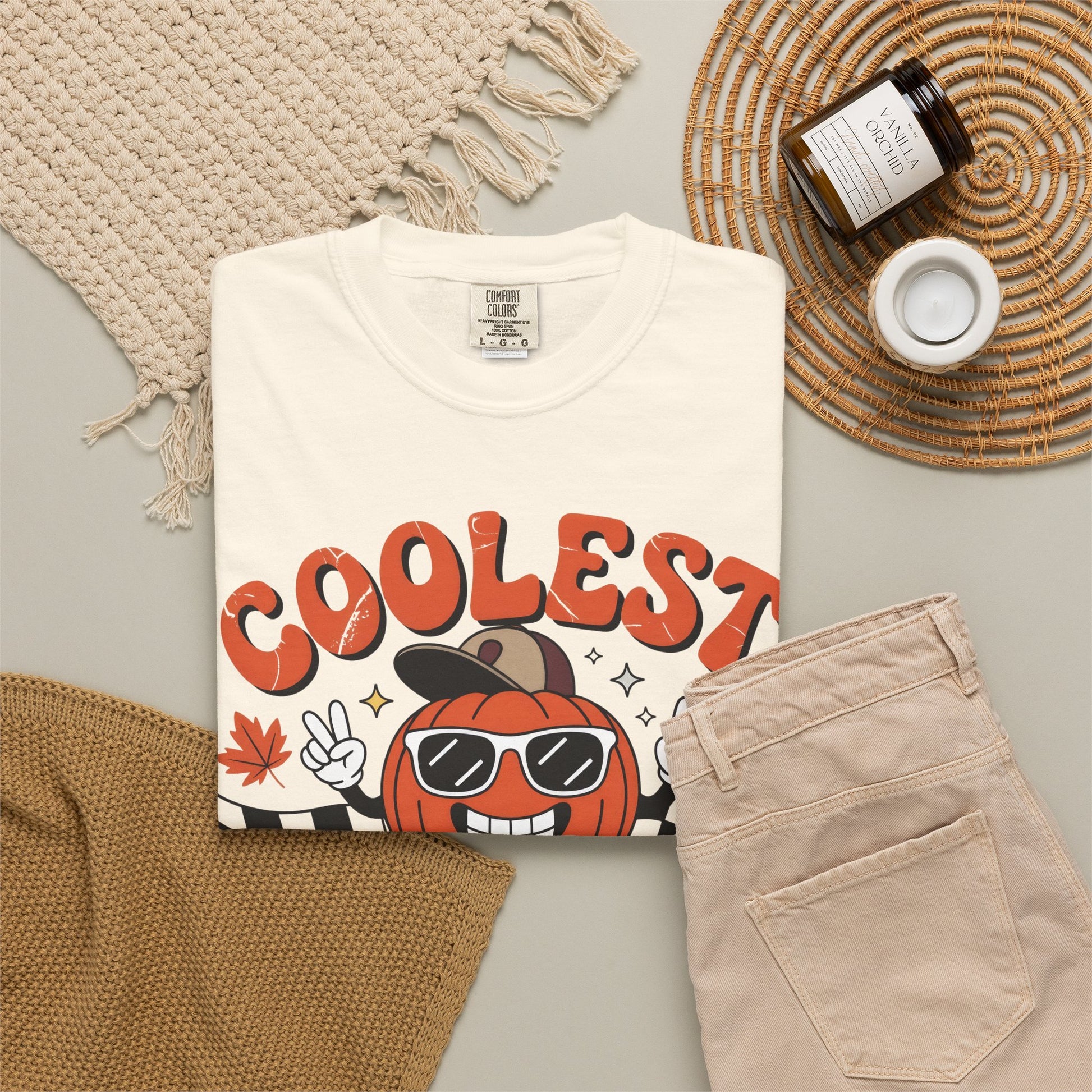 Coolest Pumpkin In The Patch Shirt, Pumpkin Patch Shirt, Halloween Pumpkin Shirt, Cute Autumn Shirt, Comfort Colors 1717