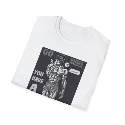 Go Harder Gym Baki Shirt Workout Motivation Tee Bodybuilding Shirt Discipline Fitness Shirt Gym Motivation Clothing Hardcore Gym Tee