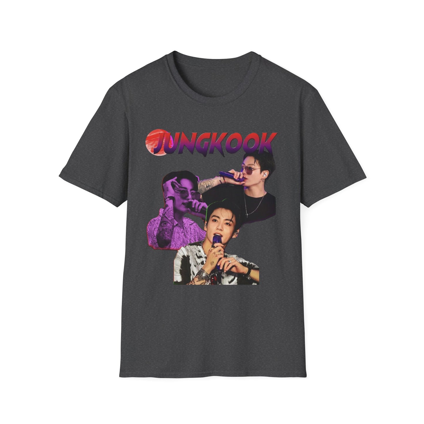 Jungkook Shirt BTS Collage Tee, Kpop Graphic T Shirt, Jungkook Fan Shirt, BTS Tour 2026 Merch, Kpop Streetwear Tee, Unisex Softstyle Gift