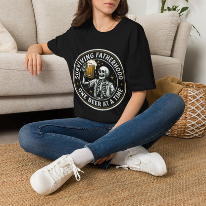 Surviving Fatherhood One Beer At A Time Shirt | Funny Dad Beer Tee
