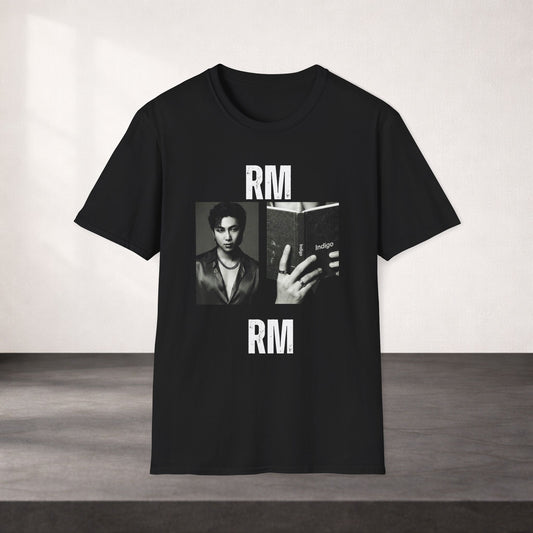 RM Bts Shirt Minimal Tee, Indigo Inspired Kpop T Shirt, RM Fan Tee, Bts Merch Shirt, Unisex Softstyle Gift