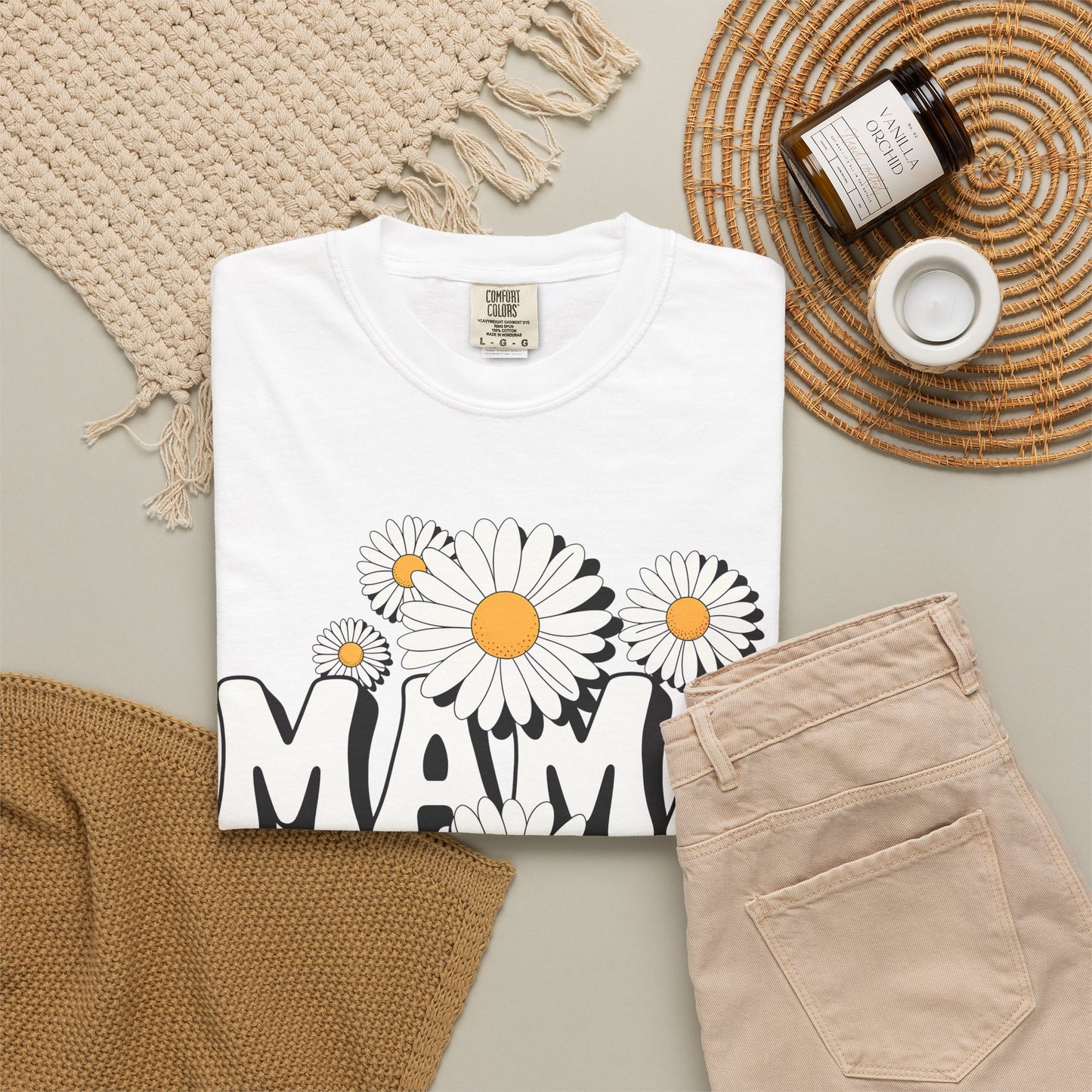 Mama Daisy Flower Shirt | Cute Floral Mom Tee