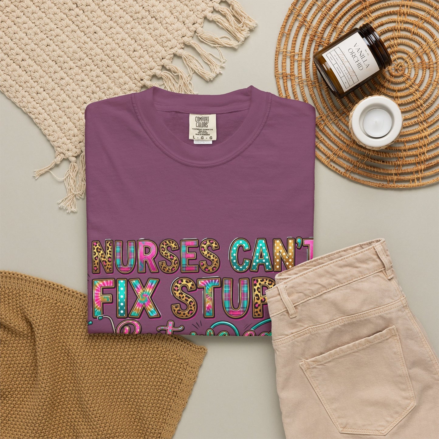 rn nurse gift aesthetic Funny Nurse Shirt Nurses Can't Fix Stupid But We Can Sedate It, Sarcastic RN Tee, ER Nurse Gift, ICU