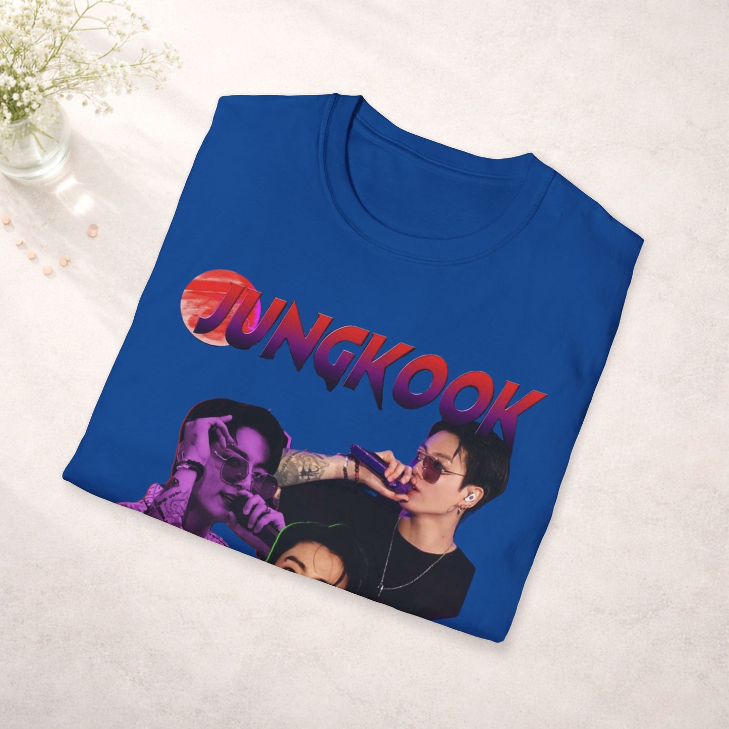 Jungkook Shirt BTS Collage Tee, Kpop Graphic T Shirt, Jungkook Fan Shirt, BTS Tour 2026 Merch, Kpop Streetwear Tee, Unisex Softstyle Gift