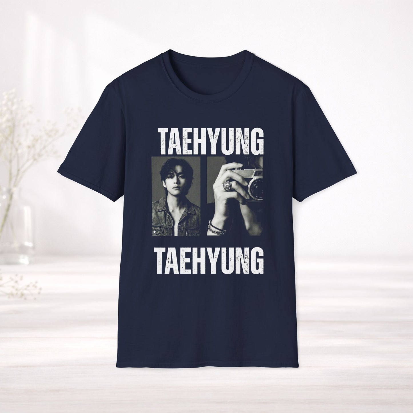 Taehyung Bts Shirt Minimal Tee, V Kim Taehyung Graphic T Shirt, Kpop Fan Tee, Bts Merch Shirt, Army Gift, Unisex Softstyle