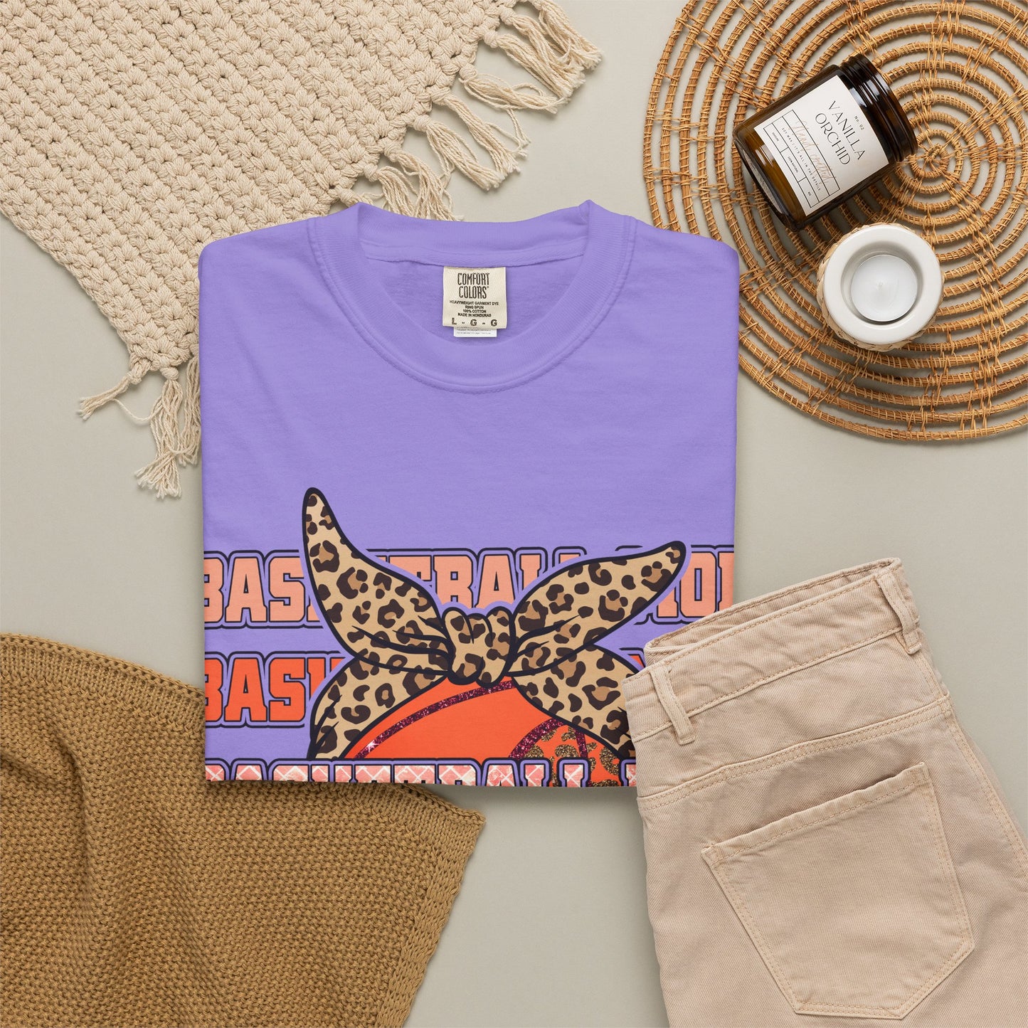 Basketball Mom Comfort Colors Shirt | Trendy Game Day Mom Tee