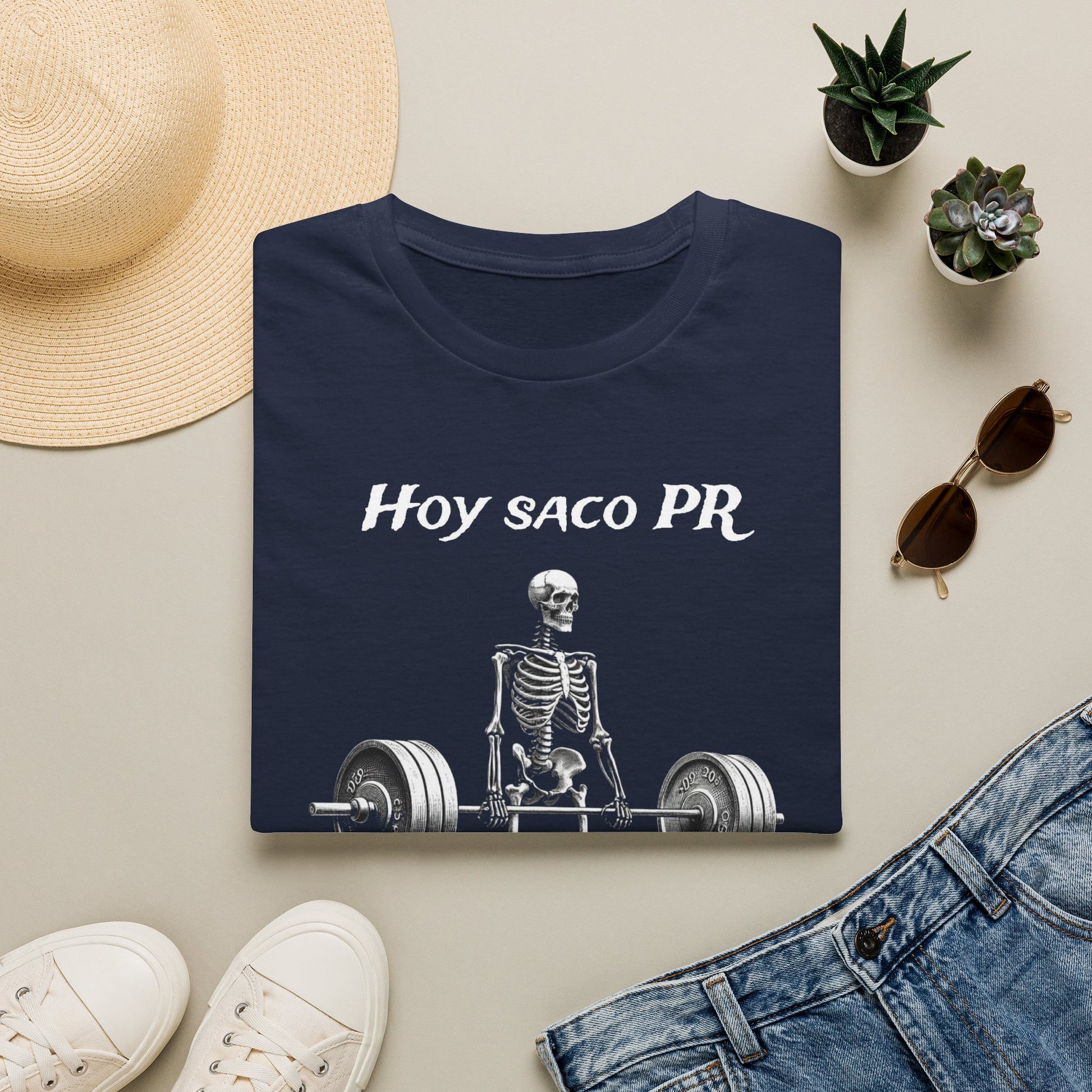 Hoy Saco PR Shirt, Funny Spanish Gym Shirt, Powerlifting Meme Tee, Deadlift Skeleton T Shirt, Latino Fitness Shirt, Gym Bro