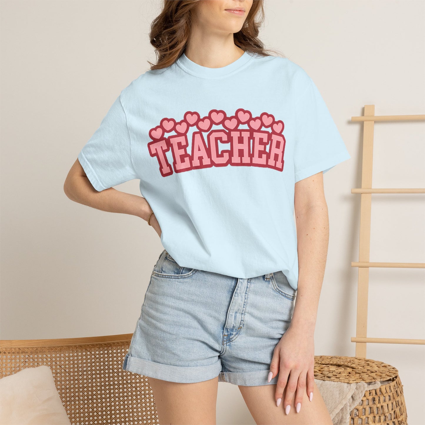 Teacher Heart Shirt | Cute Pink Teacher Tee