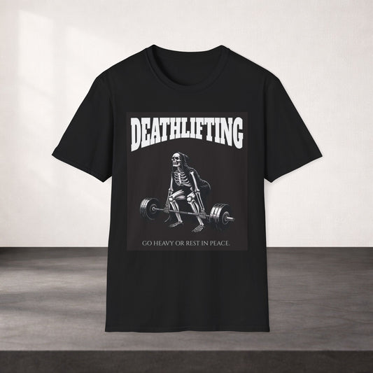 Deathlifting Shirt Skull Gym Shirt Funny Workout Tee Bodybuilding Shirt Dark Humor Gym Shirt Lifting Shirt Gym Motivation Tee