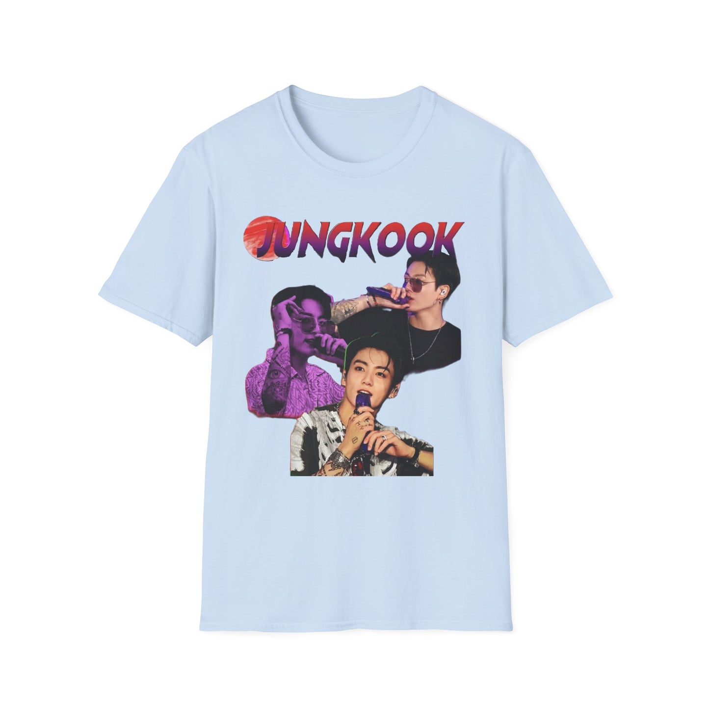 Jungkook Shirt BTS Collage Tee, Kpop Graphic T Shirt, Jungkook Fan Shirt, BTS Tour 2026 Merch, Kpop Streetwear Tee, Unisex Softstyle Gift