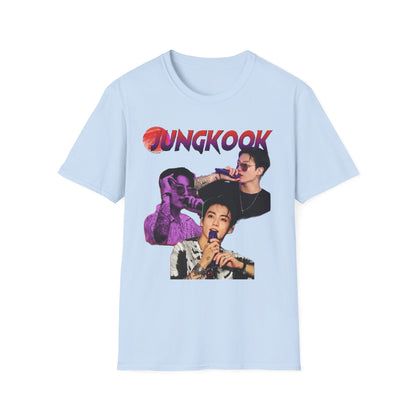 Jungkook Shirt BTS Collage Tee, Kpop Graphic T Shirt, Jungkook Fan Shirt, BTS Tour 2026 Merch, Kpop Streetwear Tee, Unisex Softstyle Gift