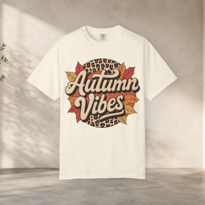Premium quality Autumn Vibes Comfort Colors 1717 T-Shirt – Cozy Fall Leaves Graphic Tee t-shirt - soft comfortable fall
