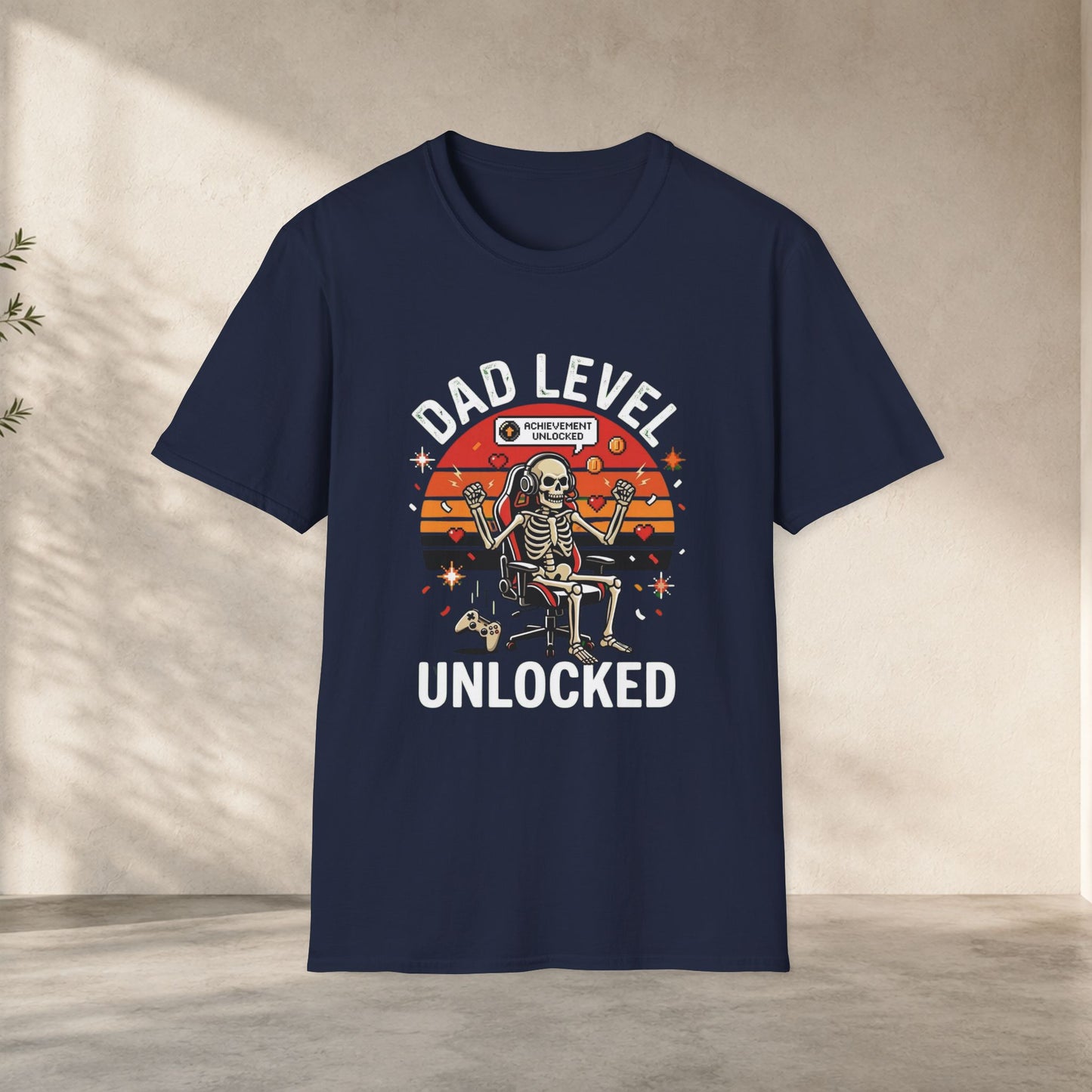 Dad Level Unlocked Shirt | Funny Gamer Dad Tee
