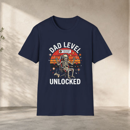 Dad Level Unlocked Shirt | Funny Gamer Dad Tee
