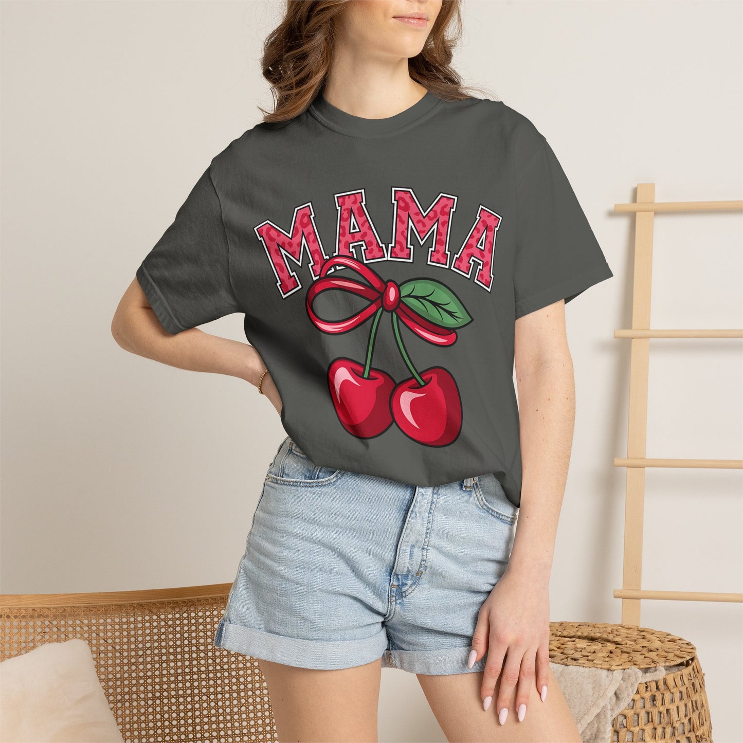 Pink Mama Cherry Shirt | Cute Coquette Mom Tee